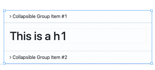 Thorium Builder Accordion Widget