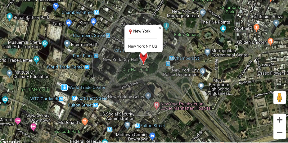 Thorium Builder - Google Map API Search Place