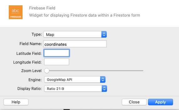 Thorium builder Firebase Map