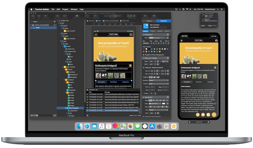 Thorium Builder - App Visual Builder